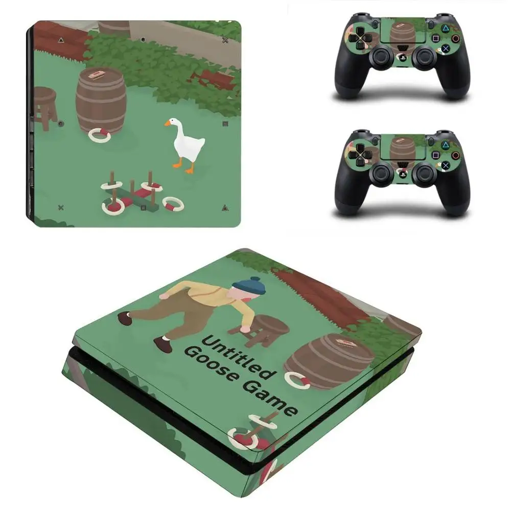 Тонкая наклейка для PS4 с надписью Untitled Goose s PS 4 Play station Slim Pegatinas playstation тонкая