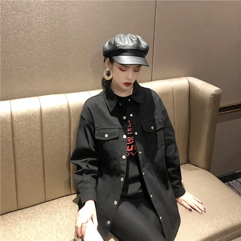 

Fashion new wild retro loose thin denim shirt jacket