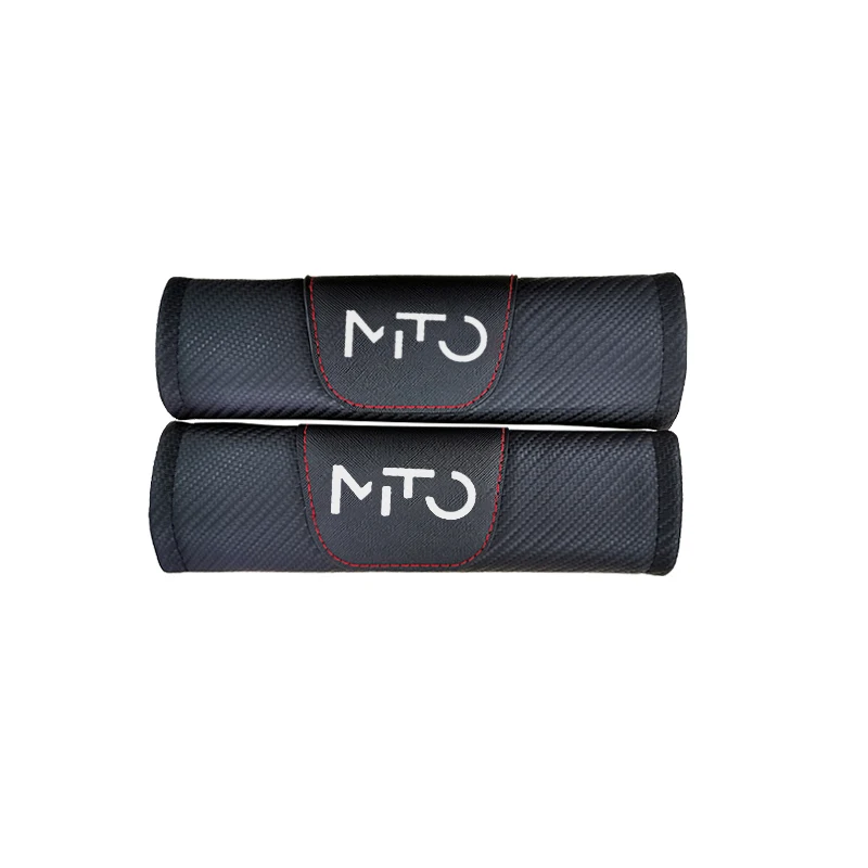 

For Alfa Romeo Mito 2pcs Fashion Carbon Fiber Leather Car Seat Belt Cover Car Seat Belt Shoulder Pad Car Accessories