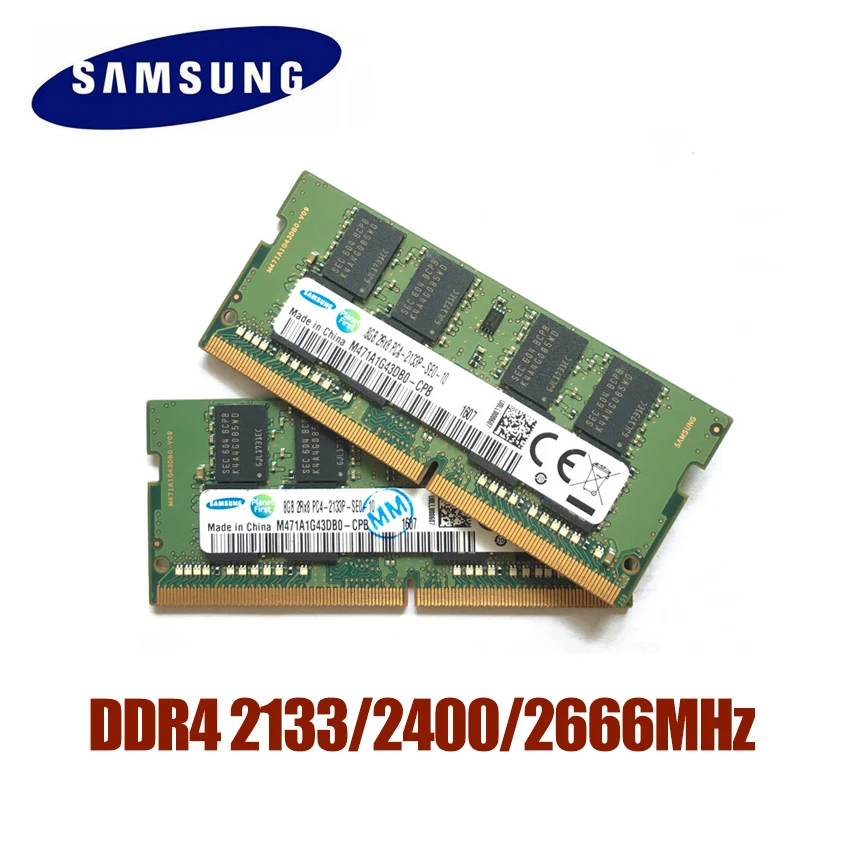 SAMSUNG DDR4 RAM 4G 8G 16G ноутбук с оперативной памятью в 2133 2400 2666MHz 1 2 V Stick для ноутбука