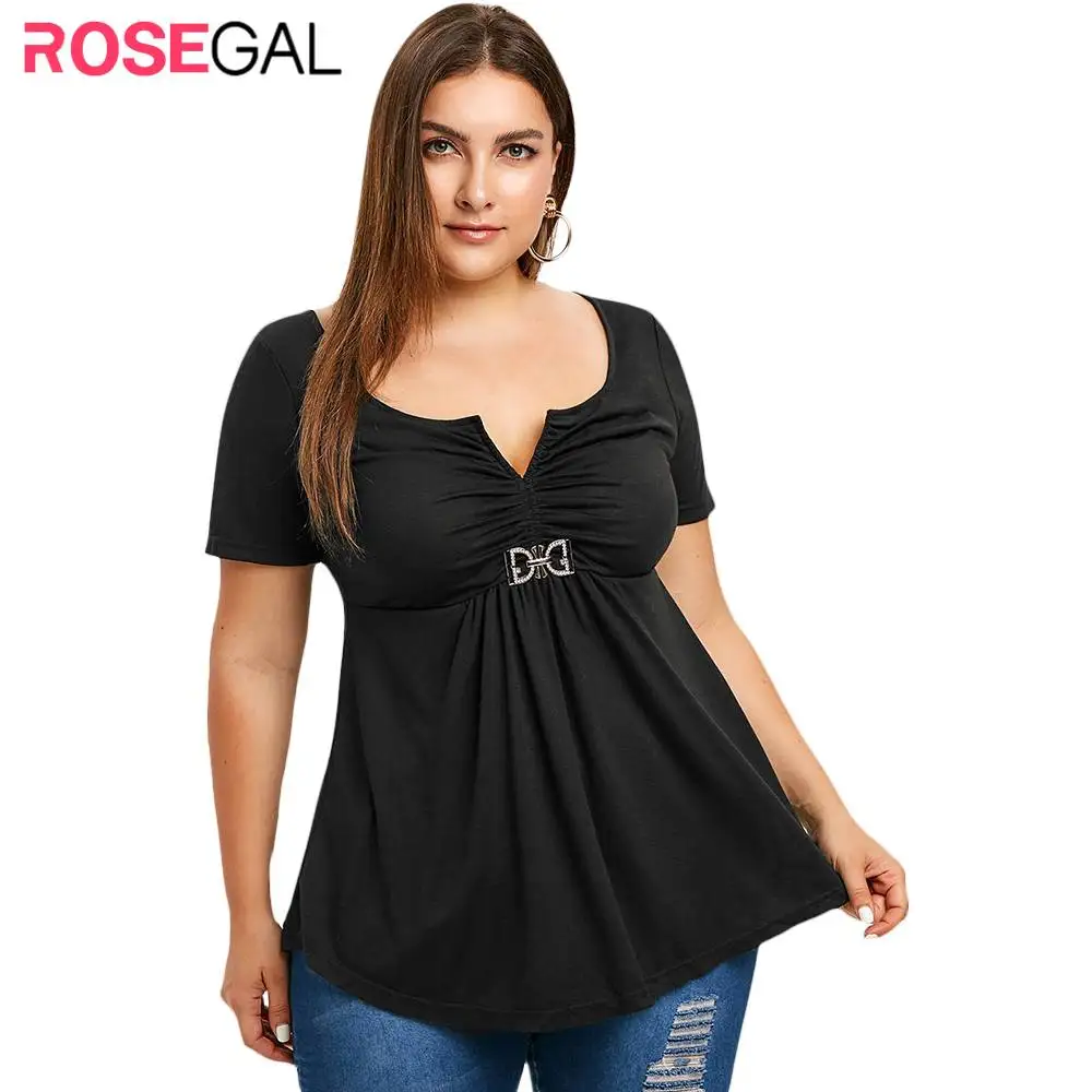 Женские футболки больших размеров с короткими рукавами Футболка Повседневная