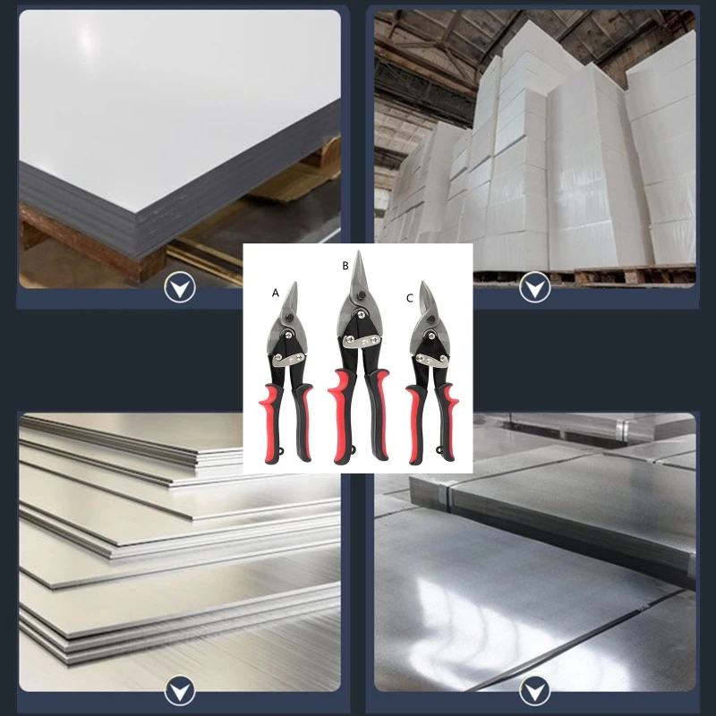 

10-Inch Compound Action Aviation Tin Snip Aviation Shears Straight/Left/Right Drop Shipping