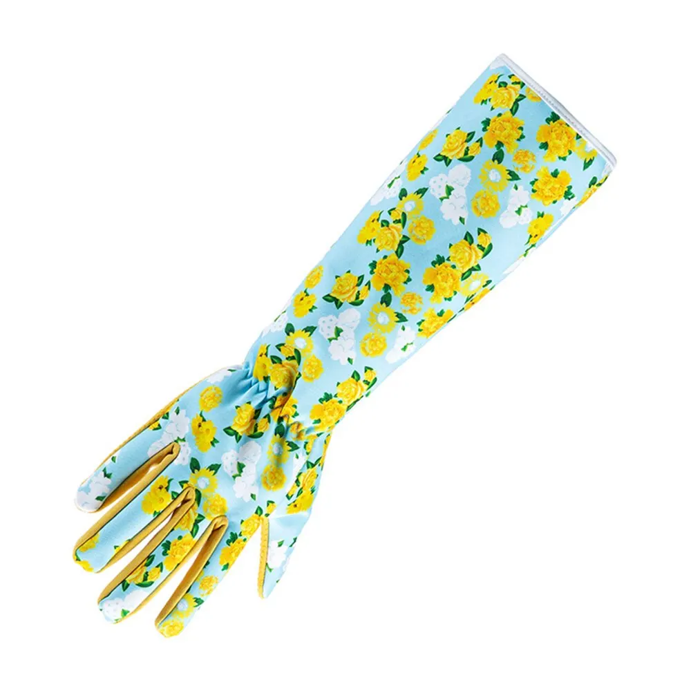 1 пиар садовые перчатки с цветочным покрытием пальмовый зеленый цветочный узор