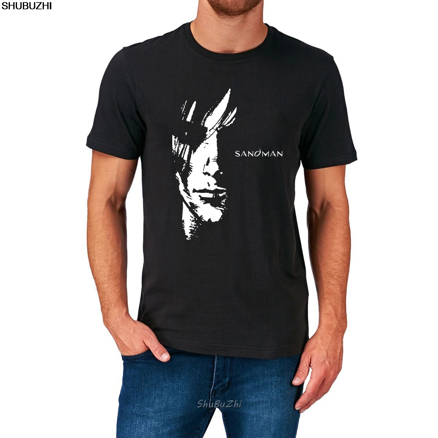 Мужская футболка с супергероями из комиксов SANDMAN модная повседневная унисекс