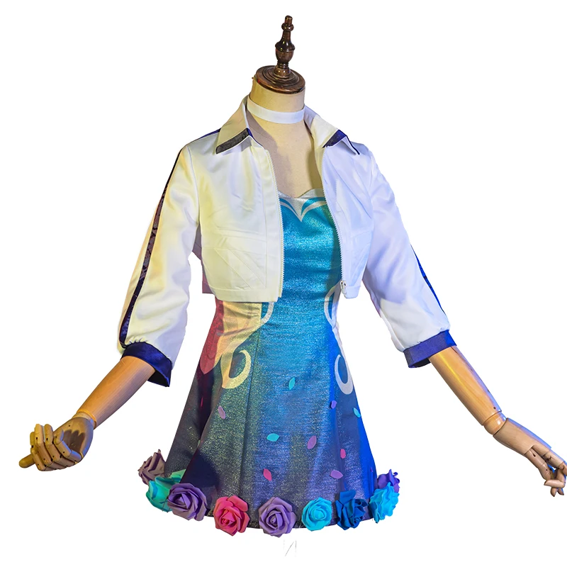 

Игра LOL новой кожи Seraphine певица Косплэй костюм новый Форма Униформа костюмы для Хэллоуина для Для женщин