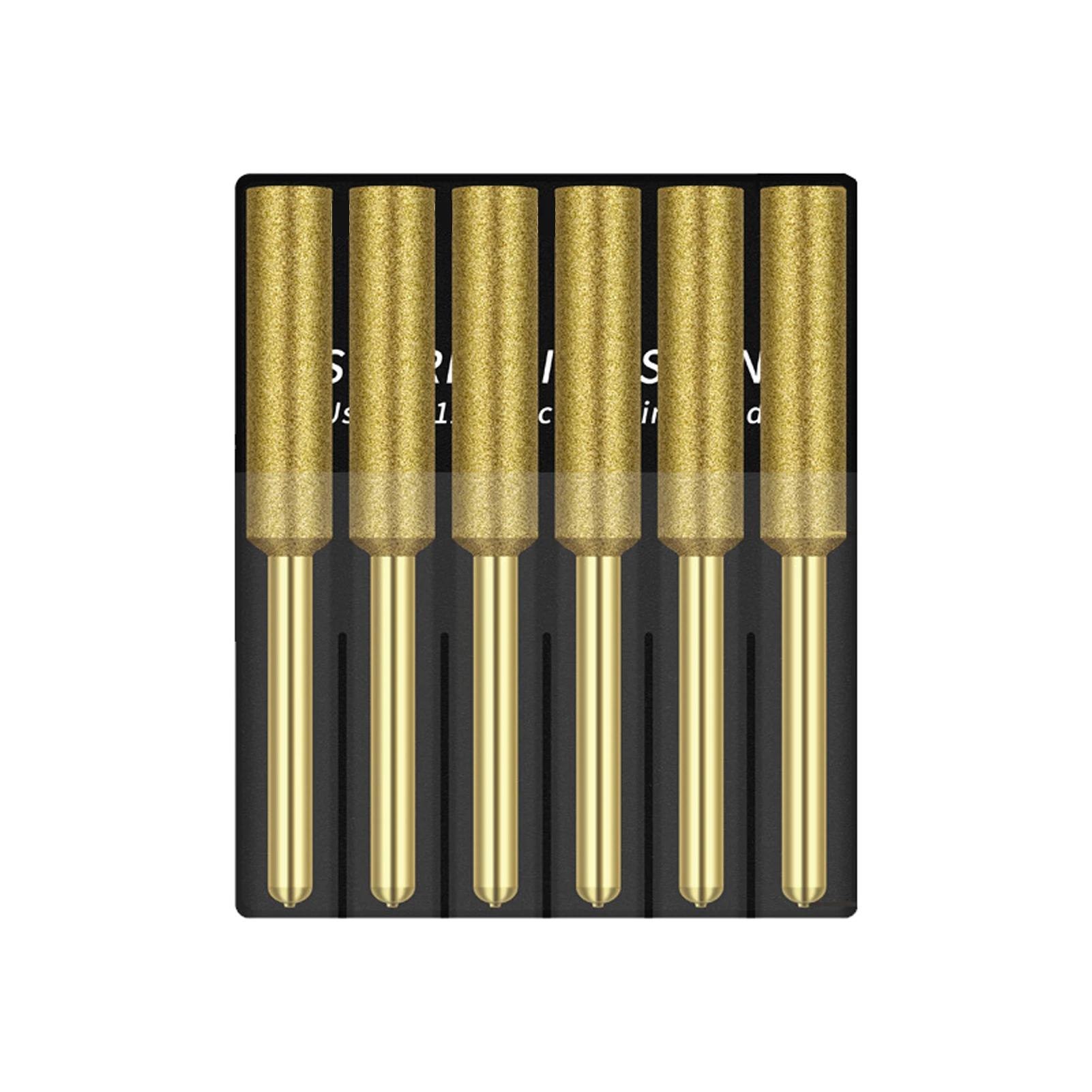 

6pcs Grinding Tools Chainsaw Sharpener Polishing Garden Rod Titanium Plating Practical High Hardness Portable Stone File Burr