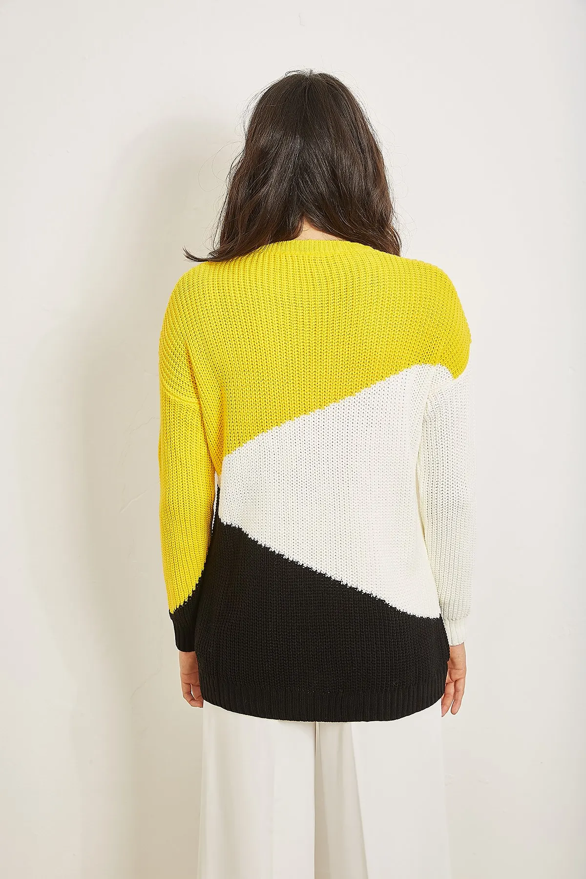 

Women's Yellow Color Women's Knitwear Sweater Cotton Protector Durable Convenient Seasonal Knitwear Sweater Doesn 'T Sweat