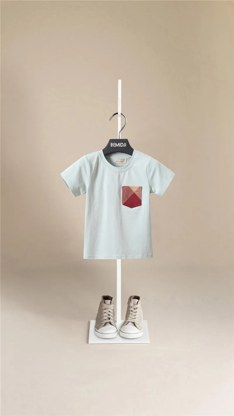 Новинка 2020 летняя футболка для мальчиков модная детская в полоску хлопковая с