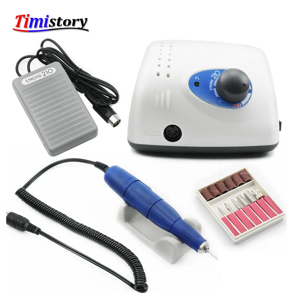 Электрическая машинка для маникюра и педикюра 65 Вт 35000 об/мин Высококачественная