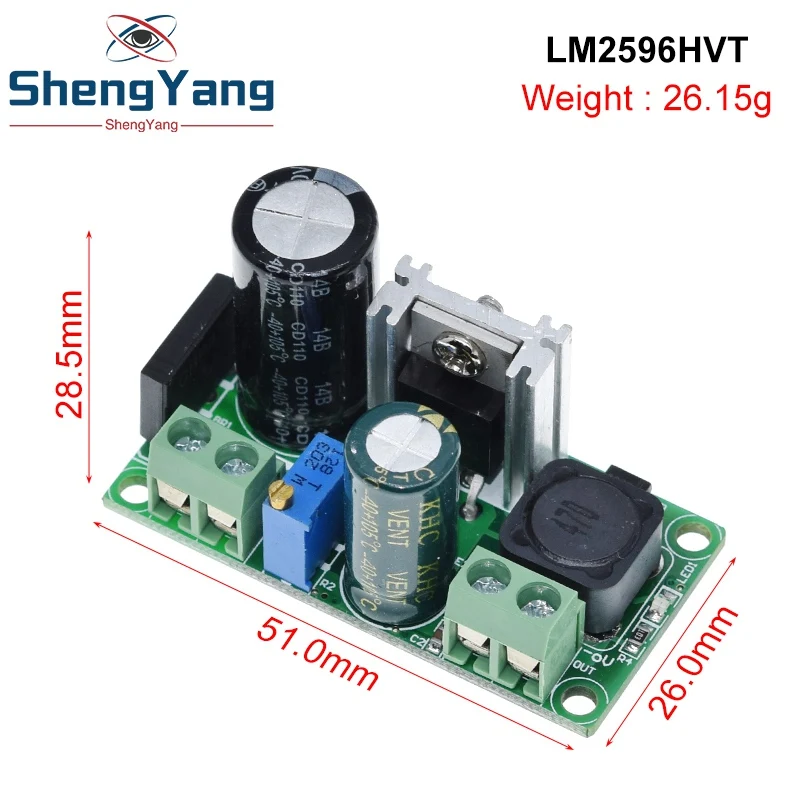 ShengYang 1 шт. LM2596T LM2596HV Регулируемый понижающий модуль питания 3 А 5 В-50 в пост. Тока