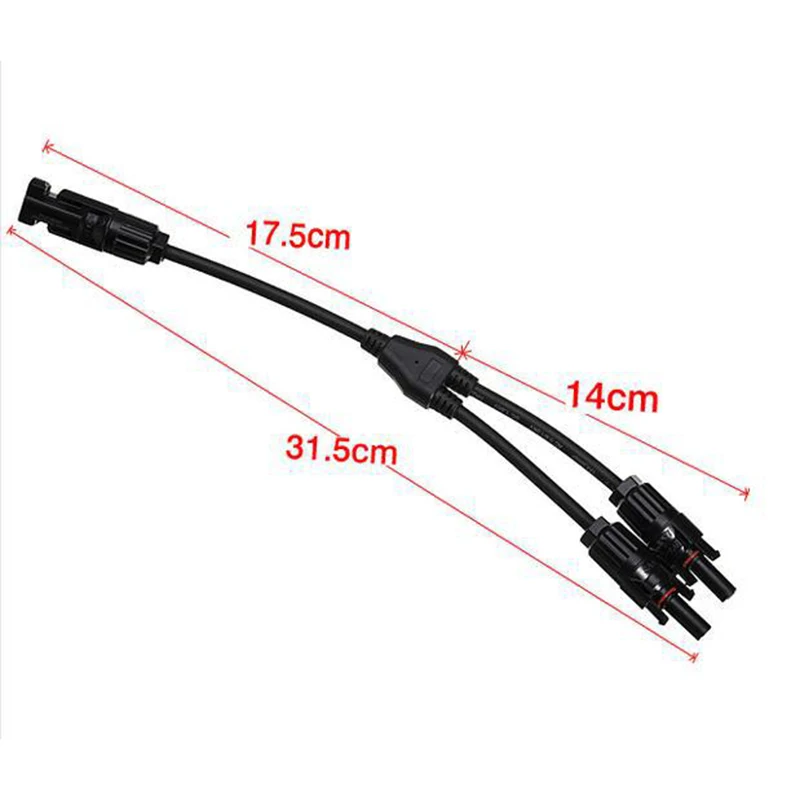 

Adapter Connectors Branch Y Black M/M/F And F/F/M For Solar Panel Cables