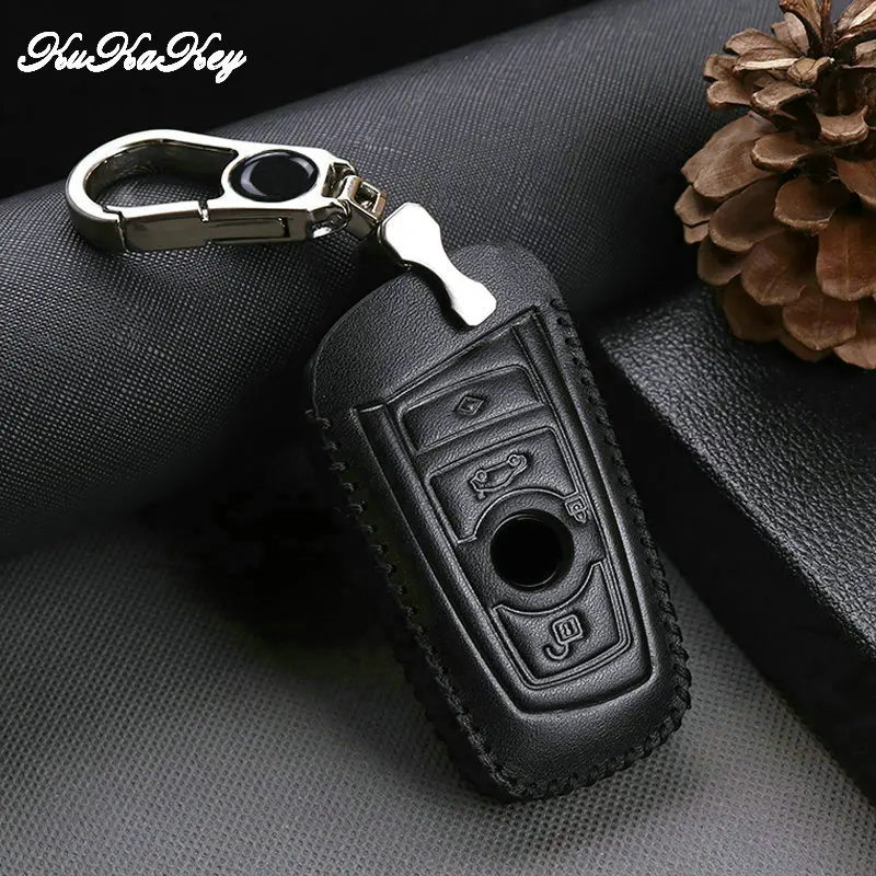 Кожаный Автомобильный Брелок с защитный чехол для ключа BMW 520 525 F30 F10 F18 118i 320i 1 3 5 7