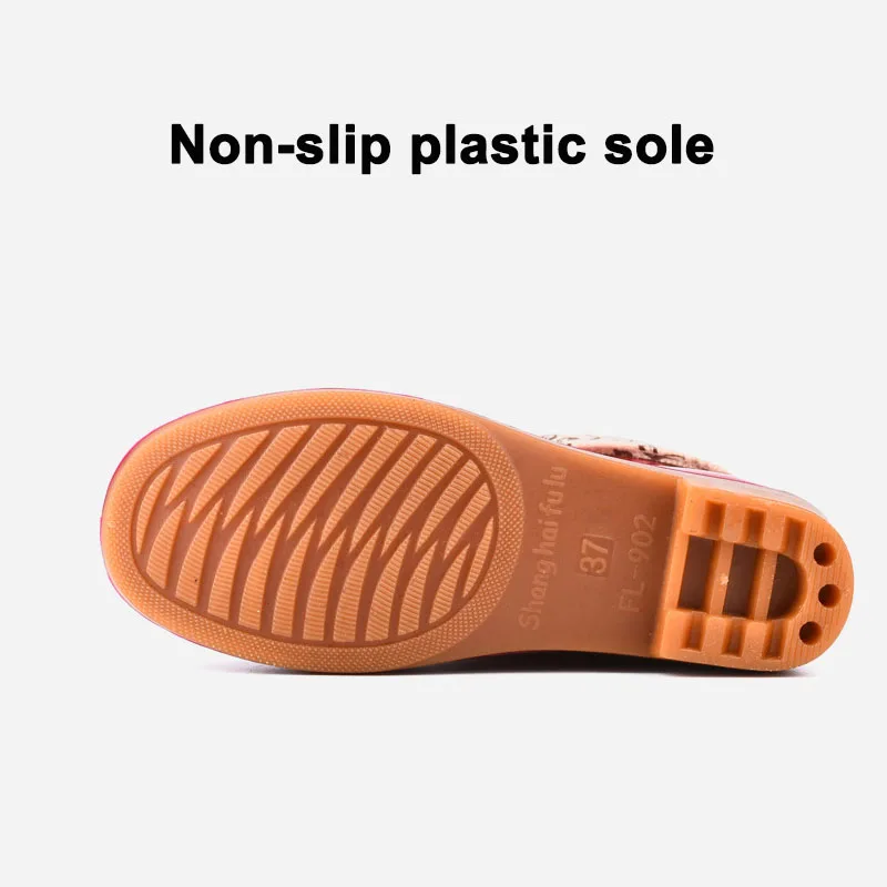 Женские нескользящие резиновые сапоги модные износостойкие водонепроницаемые