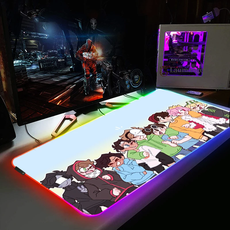 Dream Smp светодиодный 14 Цвет светильник Прохладный Мышь Pad Лидер продаж Ноутбук Gaming