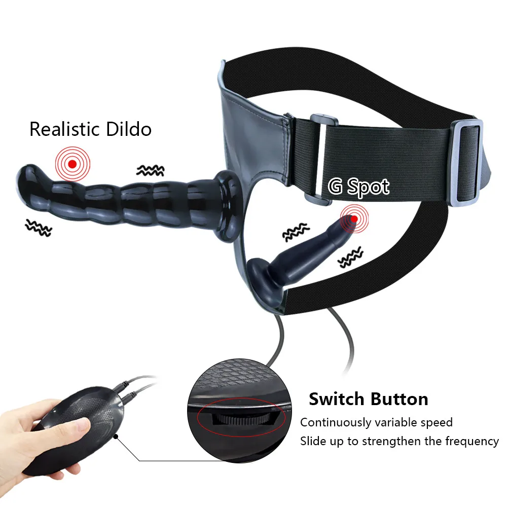 Дилдо вибратор двойной пенис Секс игрушки страпон реалистичный фаллоимитатор