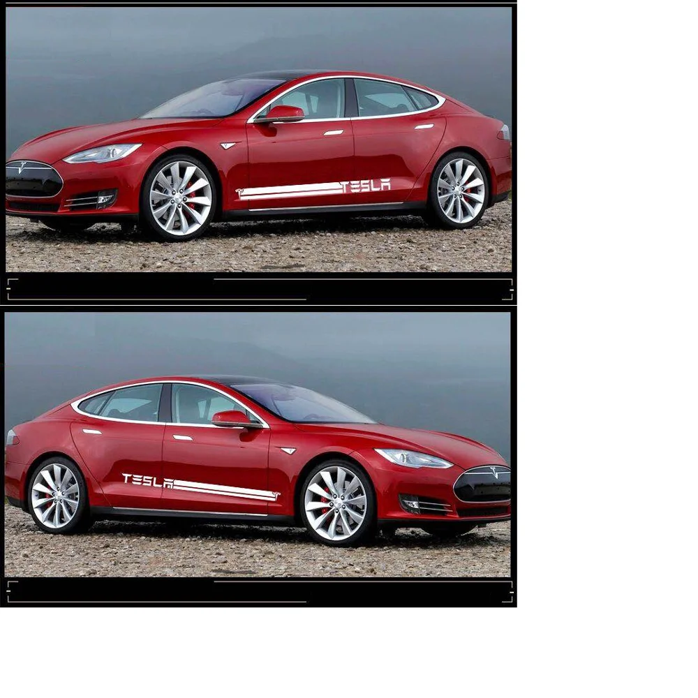 2 шт. автомобильные длинные боковые двери наклейки Авто Виниловая пленка