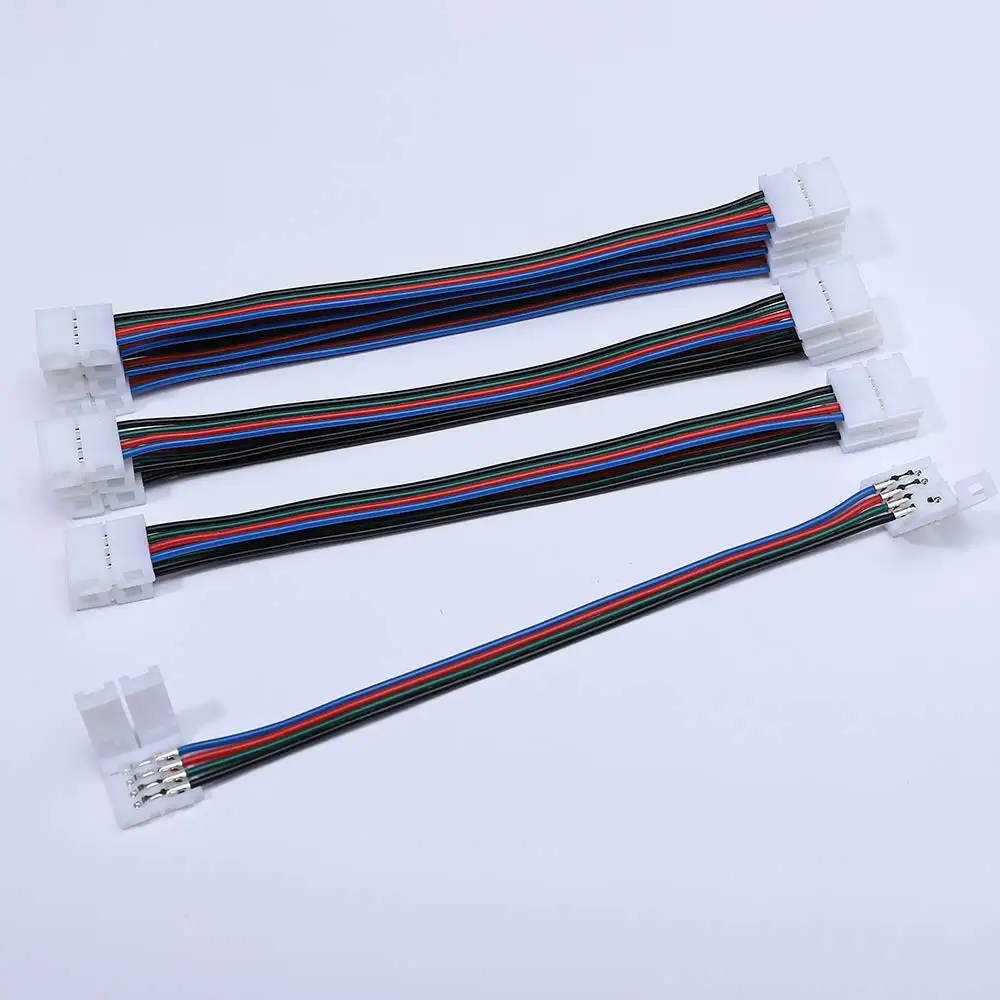 5050 RGB светодиодные ленты Разъем 4 pin полосы света разъем адаптера 10 мм 4Pin в полоску