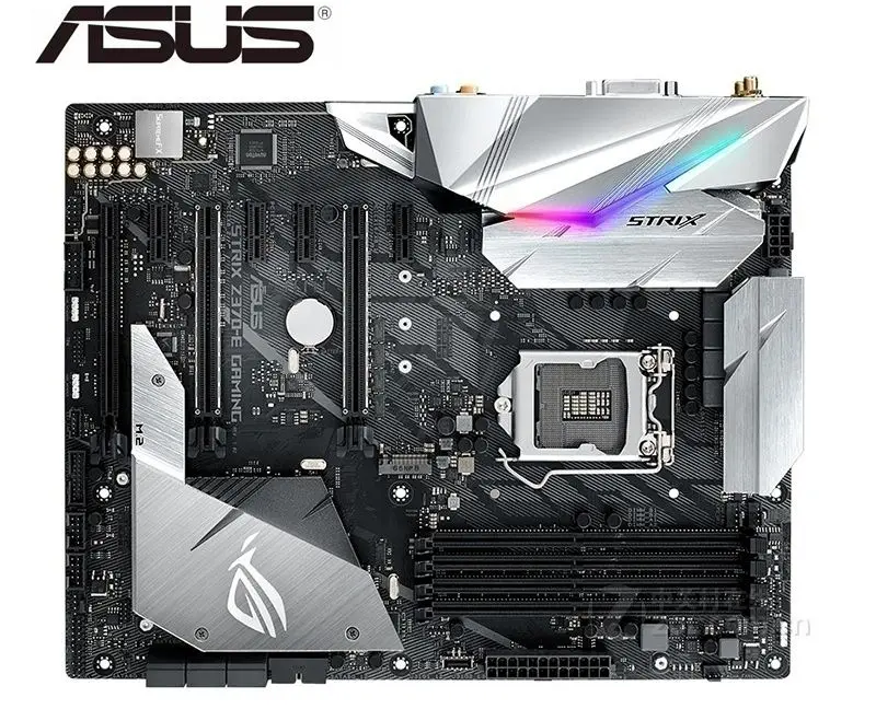 Оригинальная материнская плата для ASUS ROG STRIX игровая LGA 1151 DDR4 USB3.0 USB3.1 M.2 64 ГБ Z370 б/у