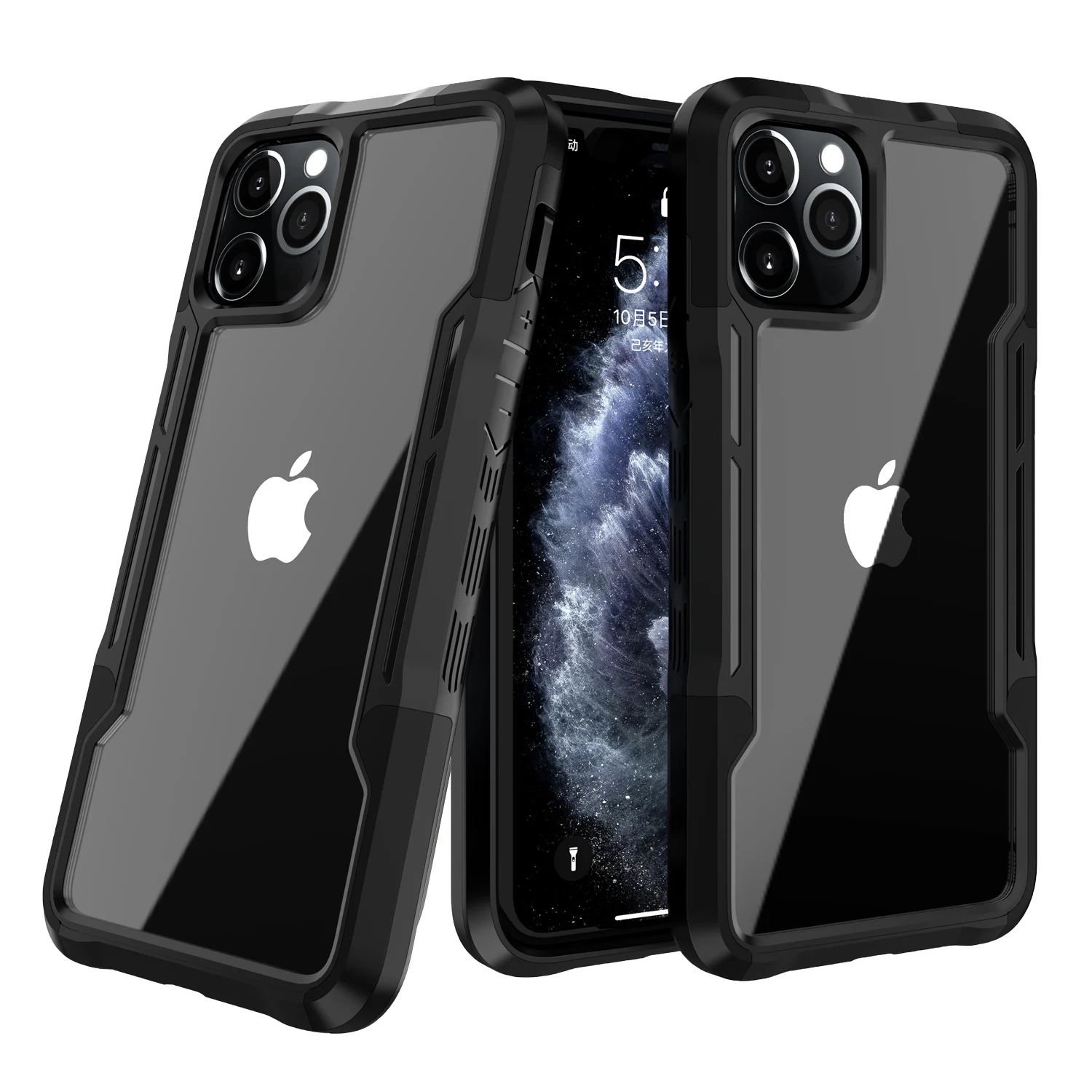 

Shockproof Hybrid Armor Phone Case on the For iPhone 11 12 Pro Max mini SE 2020 X XR XS Max 7 8 Plus Hard PC Soft TPU Full Cover