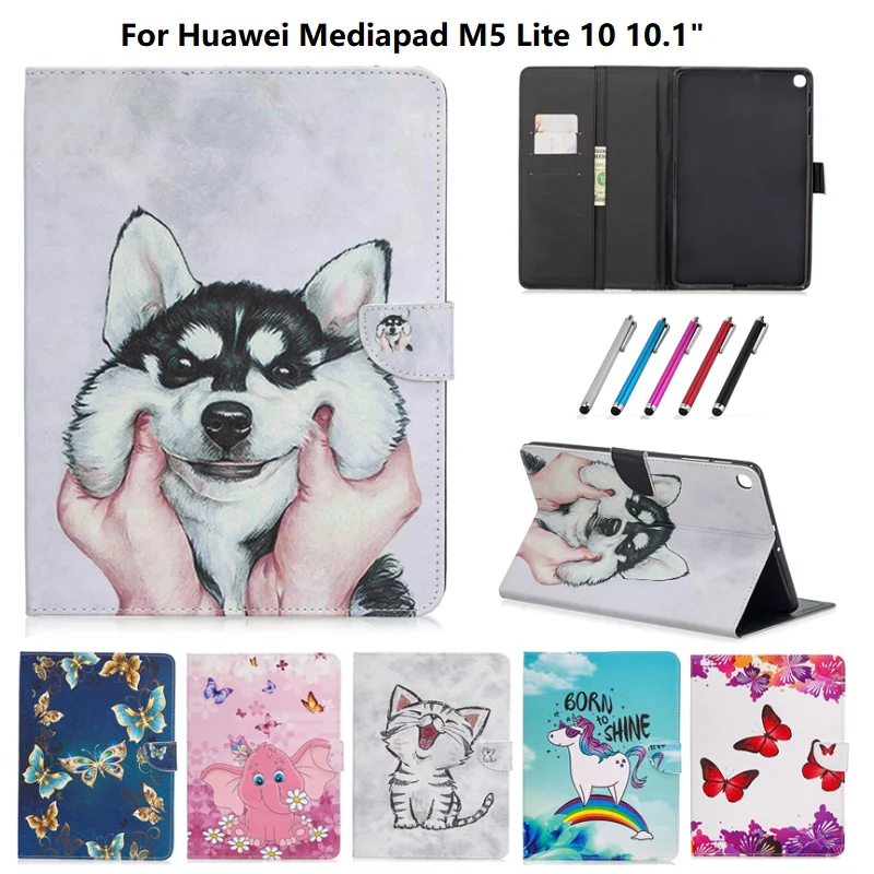 Чехол для Huawei Media Pad M5 Lite 10 чехол телефона/W19/W09 1 мультяшный MediaPad 10|Чехлы планшетов и