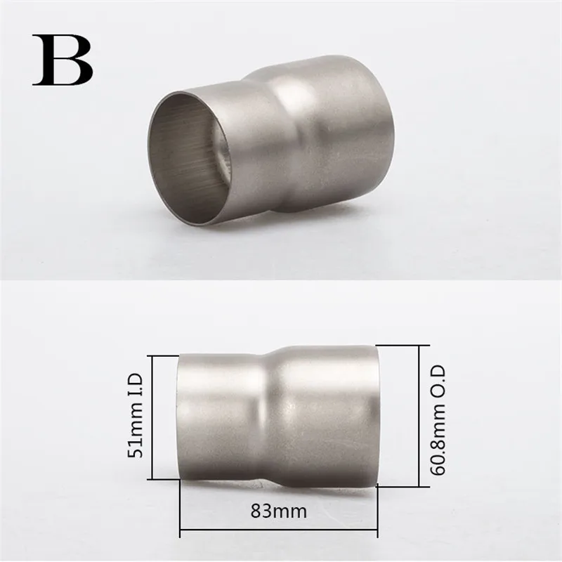 Универсальный Мотоцикл выхлопная труба echappement мотоцикл 60 мм адаптер Коннектор 36