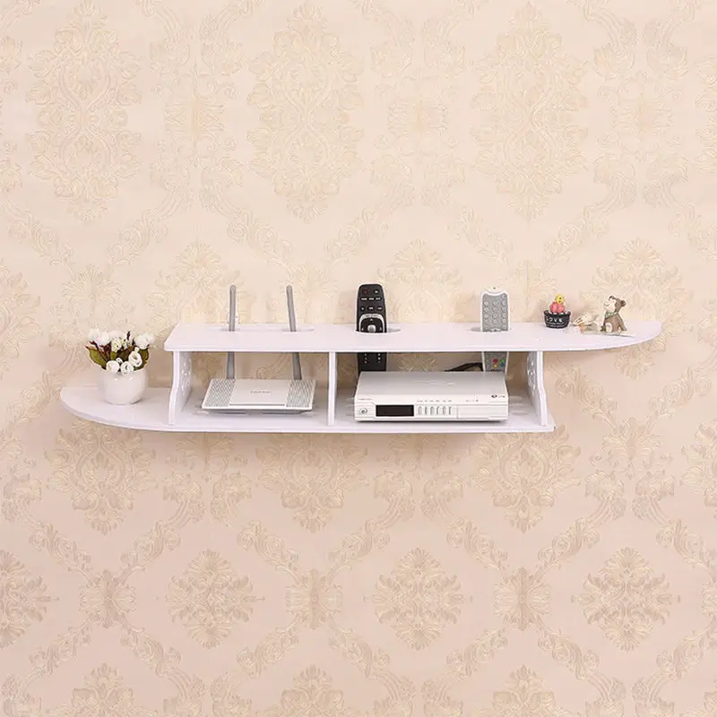 

Multifunction Home TV Cabinet Set Wireless Wifi Router Bracket Storage Box Wall Hanging Carrier Storage Shelf TV Top Box Shelf