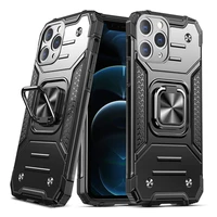 rugged military grade armor phone case for iphone 12 pro max mini 11 pro xs max xr 6 6s 7 8 plus ring holder kickstand cover