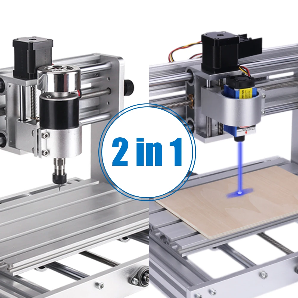 Лазерный гравировальный станок с ЧПУ 3018 Max шпинделем 200 Вт для самостоятельной