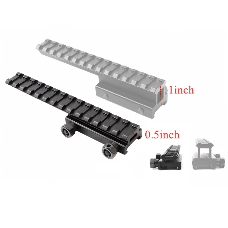 Переходник С КРЕПЕЖНОЙ рейкой 20 мм на низкопрофильный 0 5 дюйма 14 слотов 145 7 для