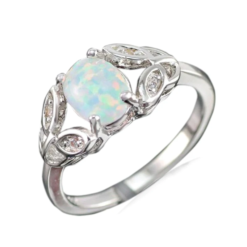 Горячая Распродажа модные ювелирные украшения с белым огненным опалом