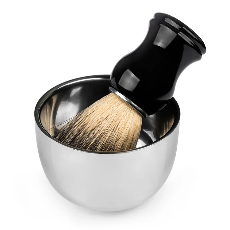 QSHAVE чаша для мыла из нержавеющей стали Безопасная бритва Классическая подставка для щетки для крема для бритья 8,2x6x4,2 см щетка не входит в комплект