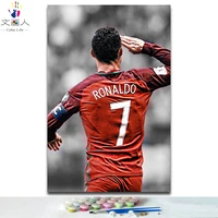 ronald diy paintings by numbers mr football star pictures paints colors draws by numbers with kits artwork for hoom wall decor