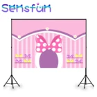 Фон для фотосъемки с изображением девушек на 1-й день рождения, розовый фон для фотосъемки в магазине, декор для детского дня рождения, маленькая мисс однедельная баннер на день рождения