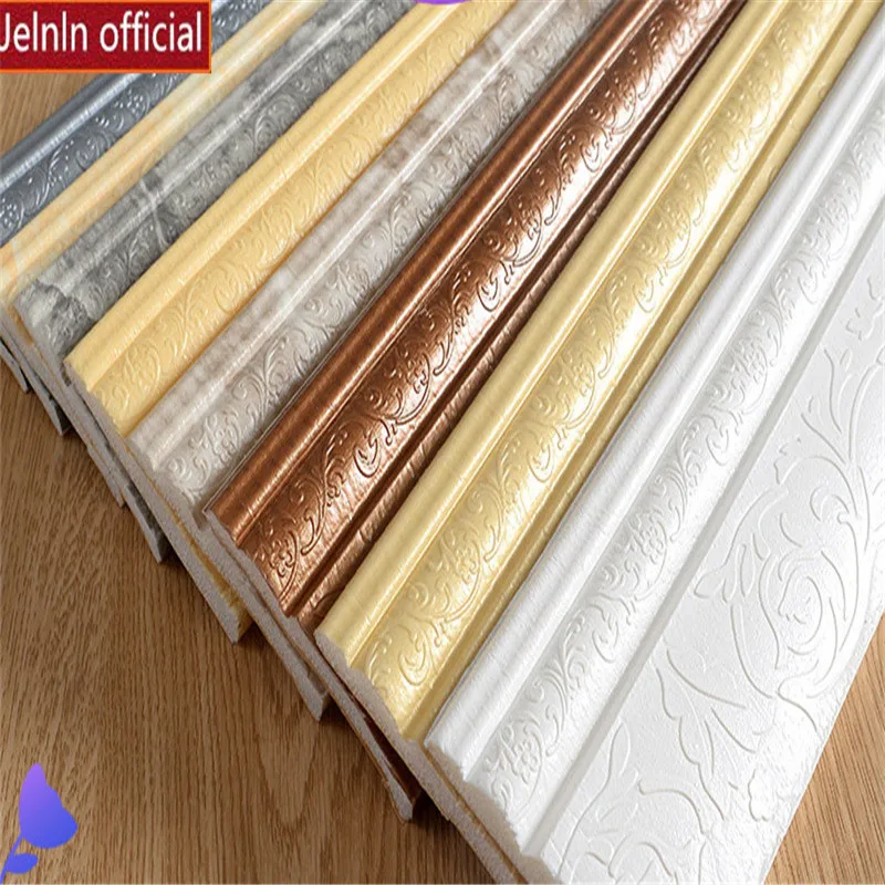 Золотая Цветочная европейская роскошная настенная лента для фона телевизора