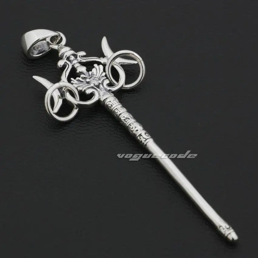 Мужская Байкерская подвеска 9F025 из стерлингового серебра 925 пробы с японским