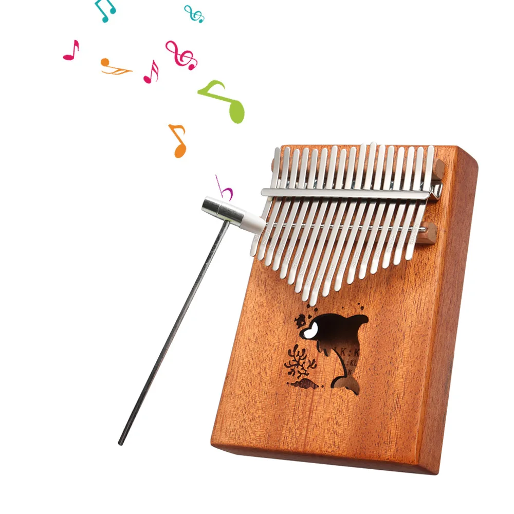 17 клавиш портативный большой палец пианино карманный инструмент Kalimba