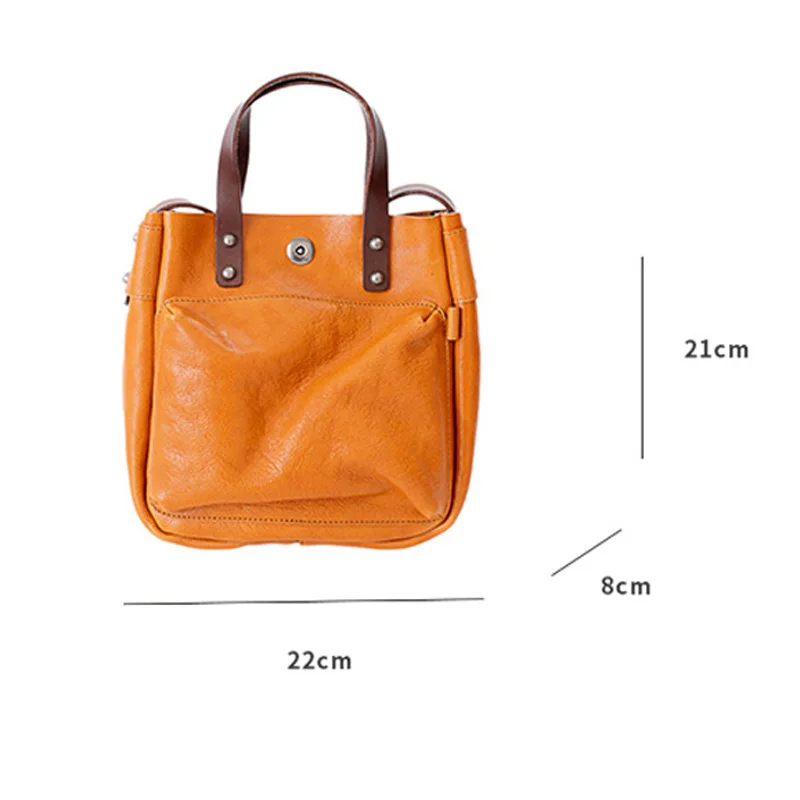 

2020 new soft leather bag leather vertical female bag large capacity first layer cowhide handmade pure leather crossbody bag