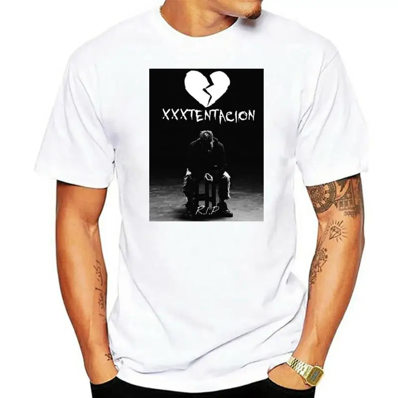 

Футболка R.I.P Xxxtentacion Мужская, топ в стиле хип-хоп с принтом рэпера, месть, футболка с коротким рукавом, хипстер для мужчин