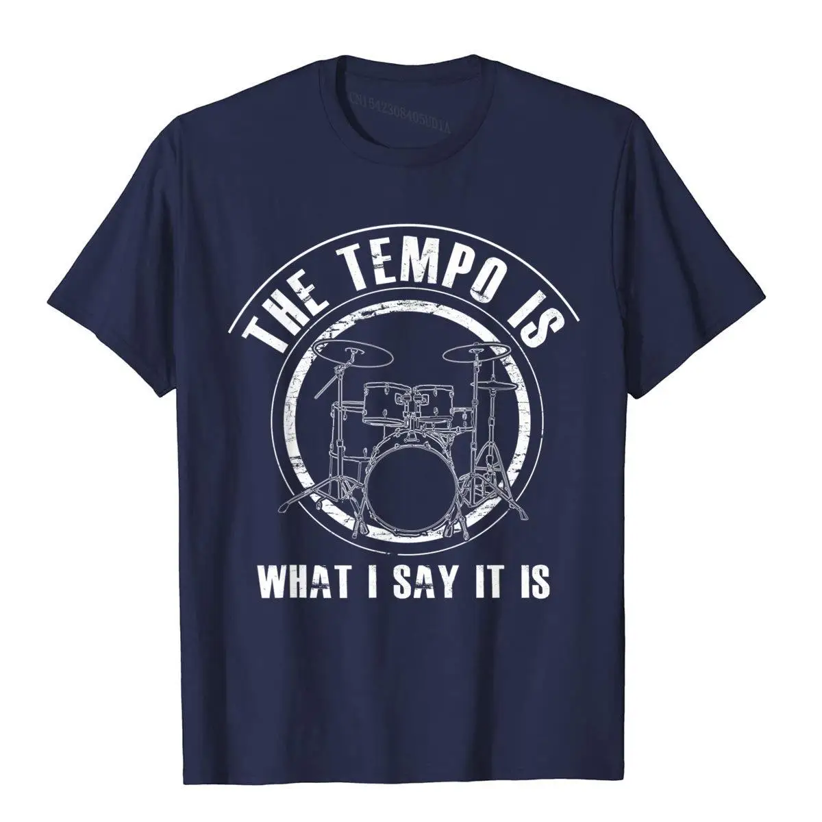 Мужская футболка с надписью The Tempo Is What I Say It забавная в подарок барабанщику топы