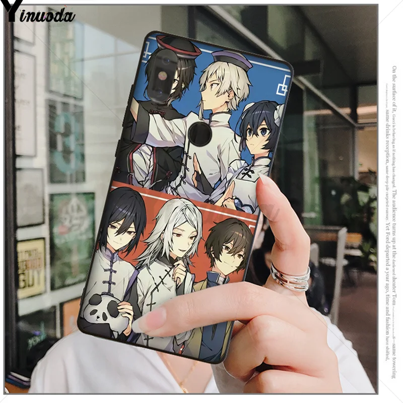 Yinuoda Япония Аниме бангоу страй собаки Dazai Osamu черный ТПУ чехол для телефона Xiao mi красный mi 5 5Plus 7 K20 Note5 6A mi 6 mi x2 mi x2S