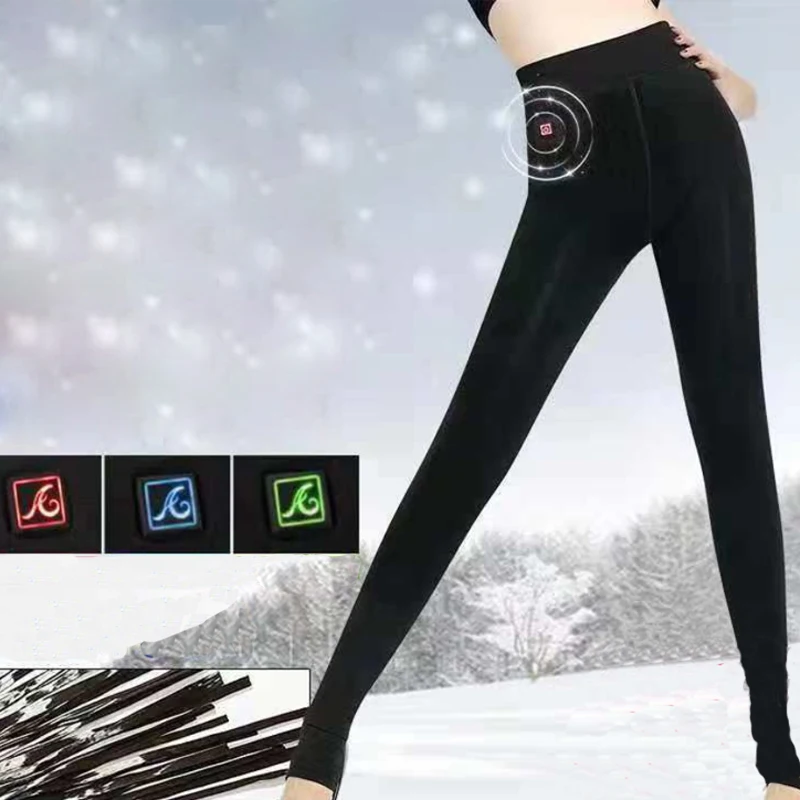 Женские зимние уличные теплые штаны с подогревом Смарт USB рабочие регулируемая