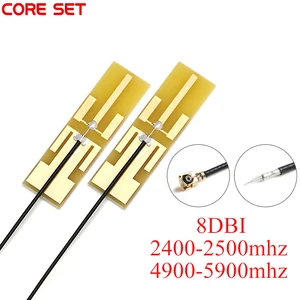 2 шт. 2,4G5,8G двухдиапазонная антенна 8DBI с высоким коэффициентом усиления внутренняя PCB антенна для Wi-Fi роутера WiFi антенна