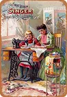 Швейные машины Singer с металлическим знаком-винтажный Настенный декор для кафе, пива, бара, декоративные поделки