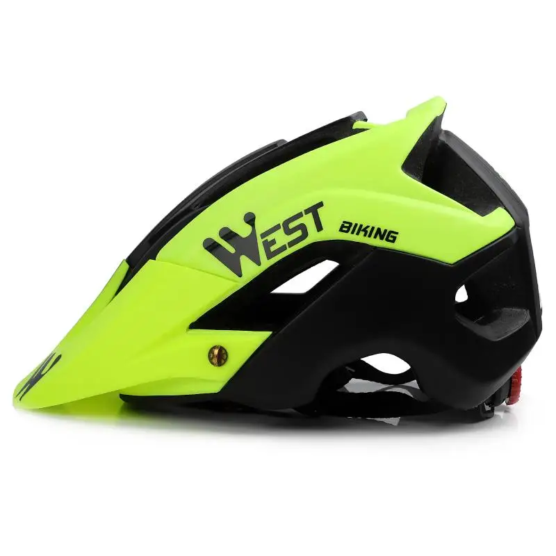 

WEST BIKING легкий велосипедный шлем с мягкой съемной подкладкой и козырьком, регулируемый гоночный шлем, велосипедные шлемы