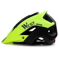 west biking ultralight cycling helmet with soft removable lining pad visor adjustable trail racing helmet cycling bike helmets