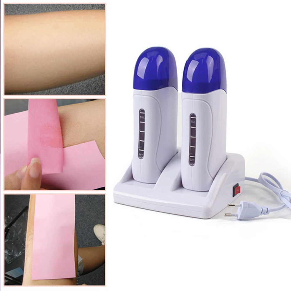

Roll On 2 Rolones Wax Hair Removal Cartridge Wax Heater for Bellaza, Gift for Women (White)
