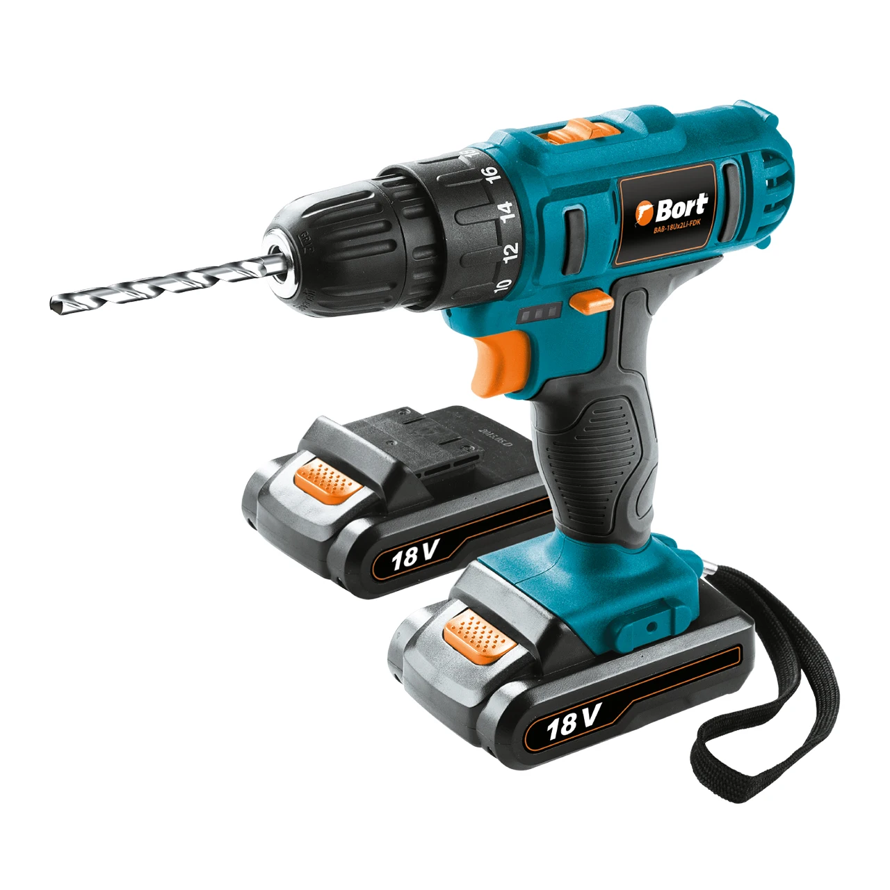 Дрель-шуруповерт аккумуляторная Bort BAB-18Ux2Li-FDK (напряжение 18 В 2 скорости