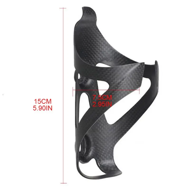 

Bicycle Water Bottle Cage Rack Carbon Fiber Drink Cup Holder Brackets for Road B