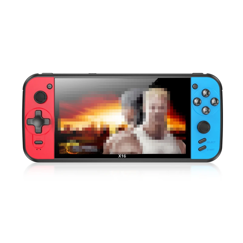 

6,5-дюймовый 1000 + Игры большие надувные-Экран Аркады портативные игровые игроков X16 HD Цвет Экран рокер двойной Ретро Ноутбук игры аксессуары