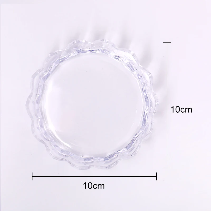 Накладные наконечники для ногтевого дизайна подставка дисплея с золотым ободком